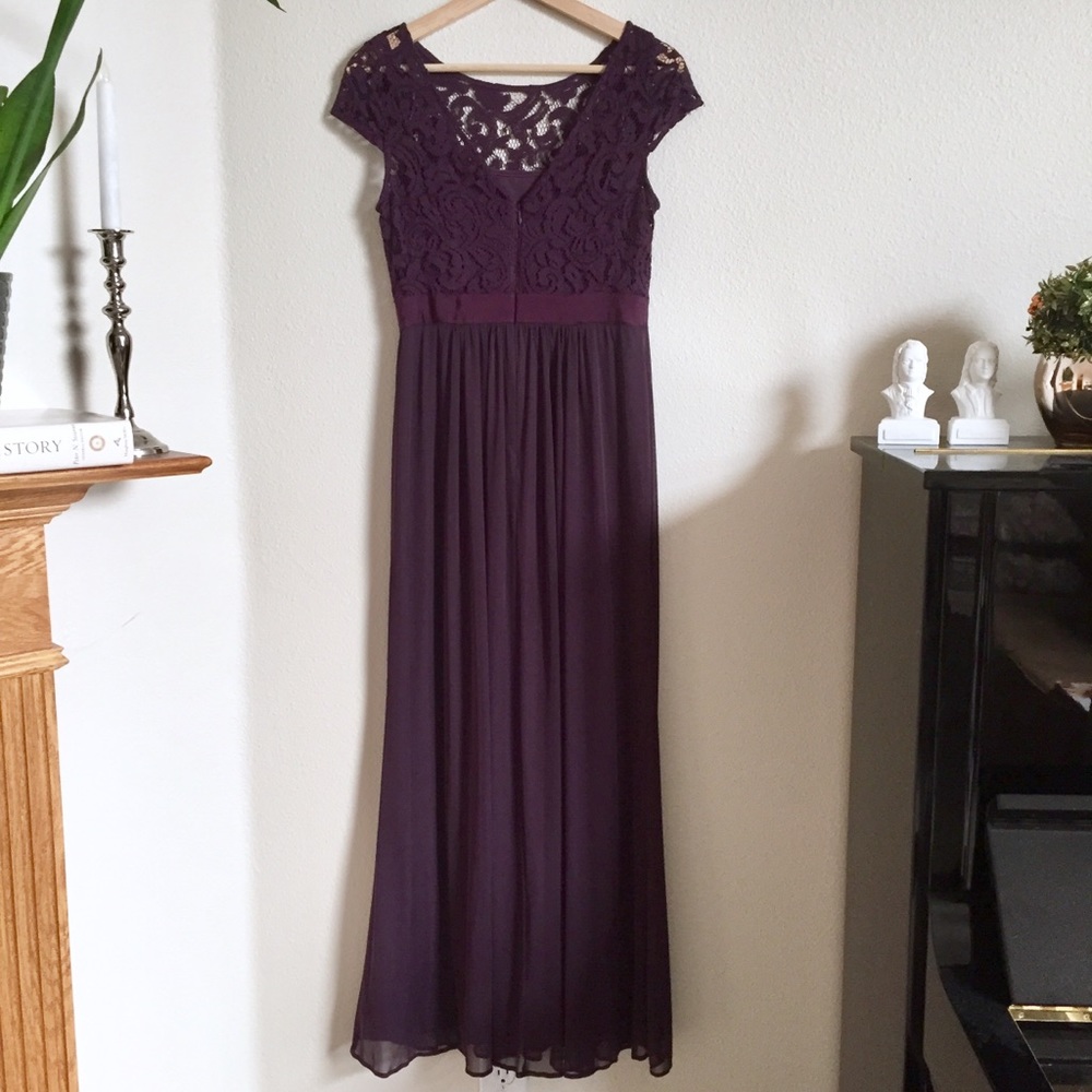 Adrianna Papell Illusion Neckline Cap Sleeve Dress - Picture 4 of 10